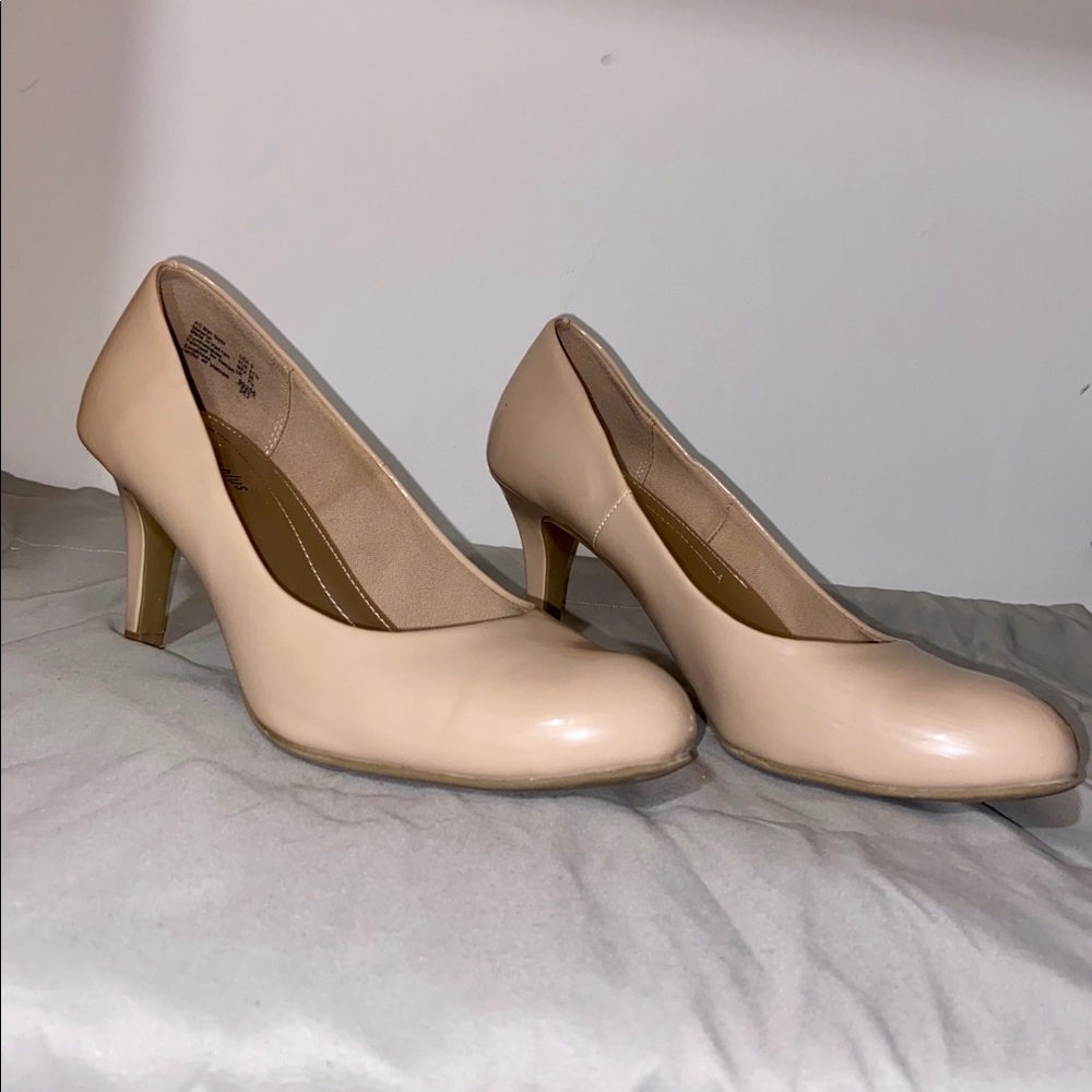 Beige Stiletto Pumps by Predictions